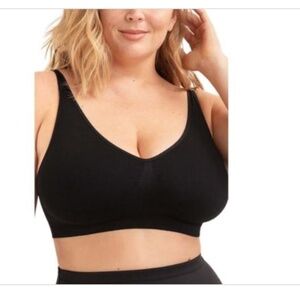 Shapermint Essentials Women's Everyday Throw-on Wire Free Bralette - Black